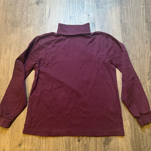 Vintage Eddie Bauer USA Made Turtleneck Shirt 100% Cotton Single Stitch Mens L - Picture 2 of 11